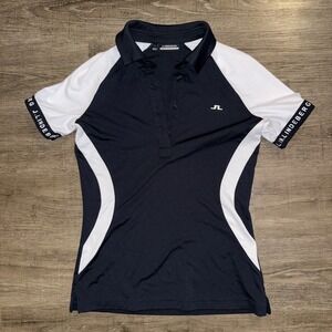 J. Lindbergh Women's Golf Polo Shirt Small Black & White